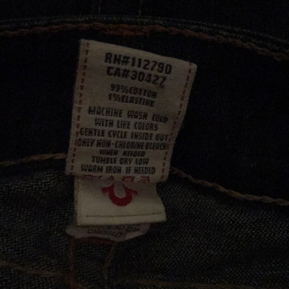 True Religion Billy Straight Legged Jean Y2K - Picture 5 of 6